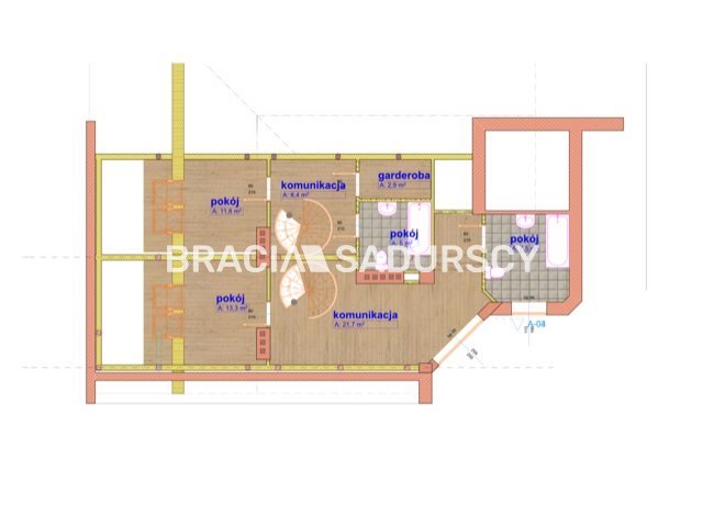 Kawalerka na sprzedaż Kraków, Zwierzyniec, Półwsie Zwierzynieckie, Prusa  79m2 Foto 6