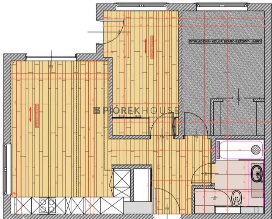 Mieszkanie trzypokojowe na sprzedaż Ząbki, Powstańców  56m2 Foto 2