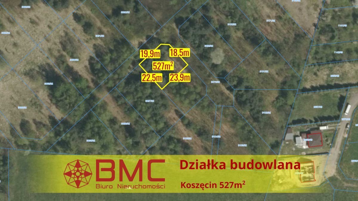 Działka budowlana na sprzedaż Koszęcin, Słowików  527m2 Foto 1