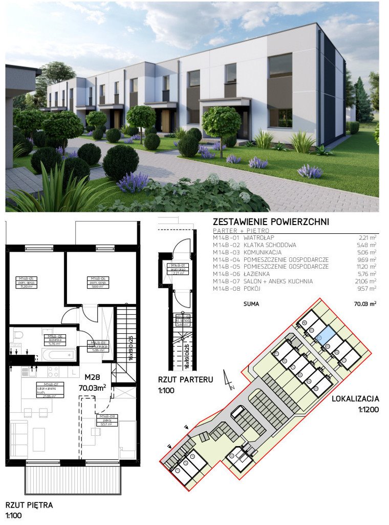 Mieszkanie czteropokojowe  na sprzedaż Rzeszów, Drabinianka, Biesiadna  70m2 Foto 5