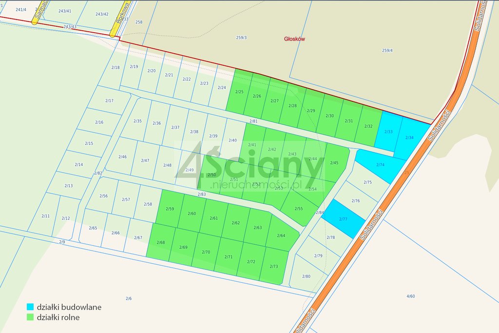 Działki rolne z możliwością zabudowy w Runowie, 32 655 m² Runów  32 655m2 Foto 1