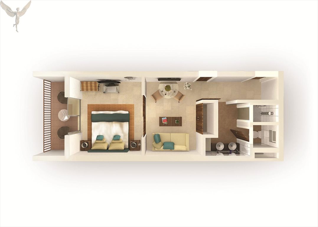 Apartament 36 m2 z balkonem w luksusowym hotelu na Boa Vista Wyspy Zielonego Przylądka, White Sands Hotel SPA  36m2 Foto 1