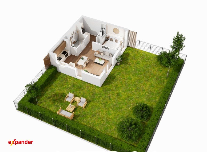 Nowoczesne 2 pokoje z dużym ogrodem 157 m² zapraszam Wrocław, Maślice, Bogatyńska  47m2 Foto 1