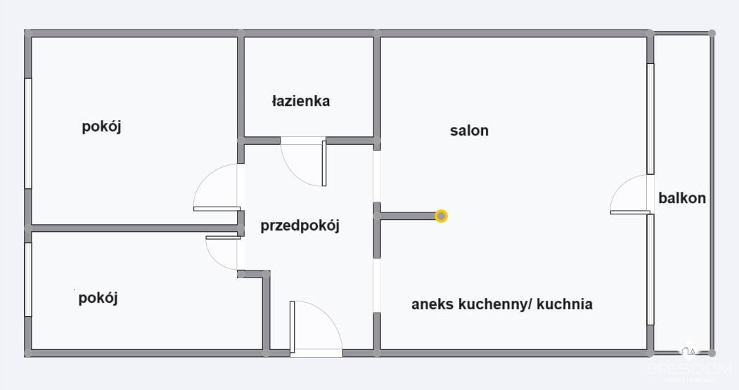 Mieszkanie trzypokojowe na sprzedaż Olsztyn, Jagiellońska  55m2 Foto 4