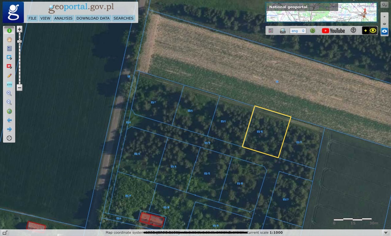 Działka 1000 m² w Sobolach z dostępem do mediów Sobole  1 000m2 Foto 1