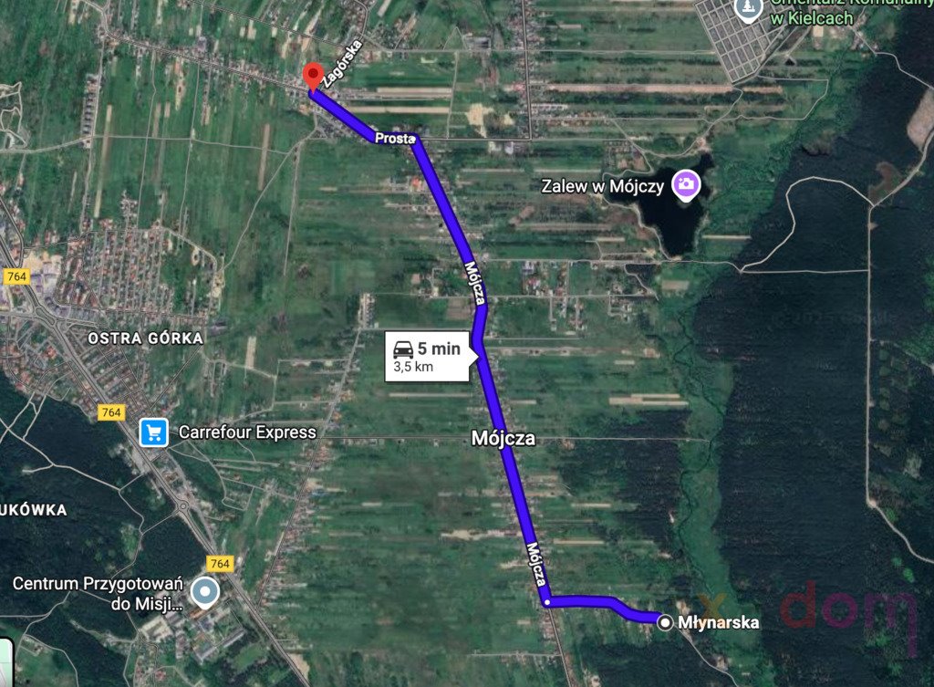 Działka 9202 m² z MPZP, las, media, prywatność Mójcza  9 202m2 Foto 1