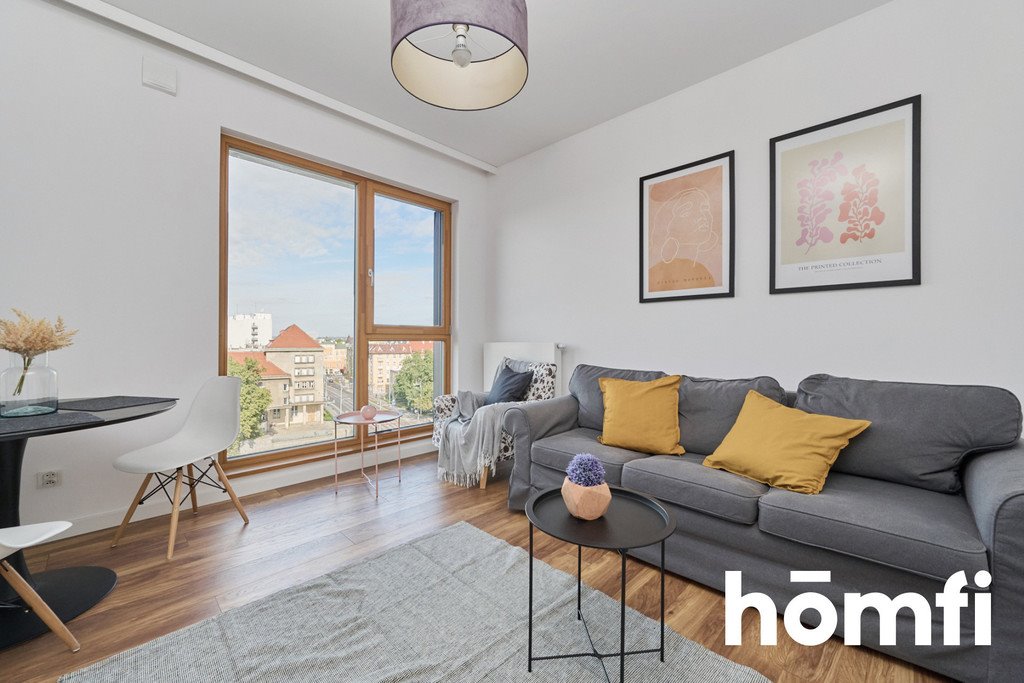 Nowoczesne studio z widokiem na rzekę, pełne wyposażenie Wrocław, Śródmieście  35m2 Foto 1