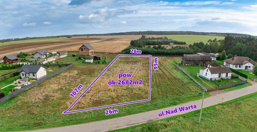 Działka budowlana 2682 m² w Łuszczyniu – spokojna okolica Łuszczyn  2 682m2 Foto 1