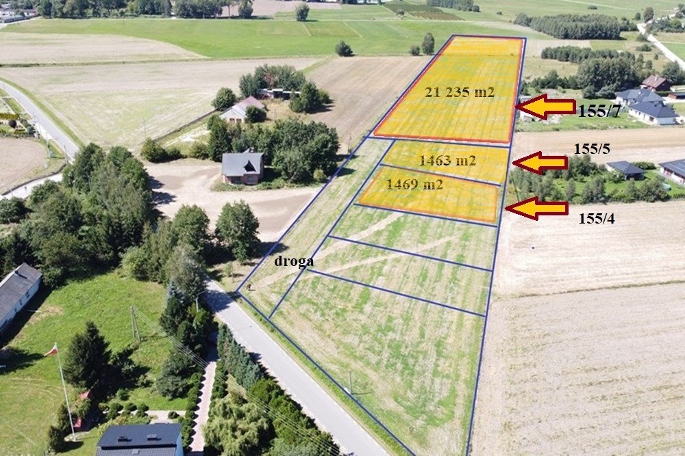 Działka budowlana na sprzedaż Gadka, Majorat  1 463m2 Foto 1