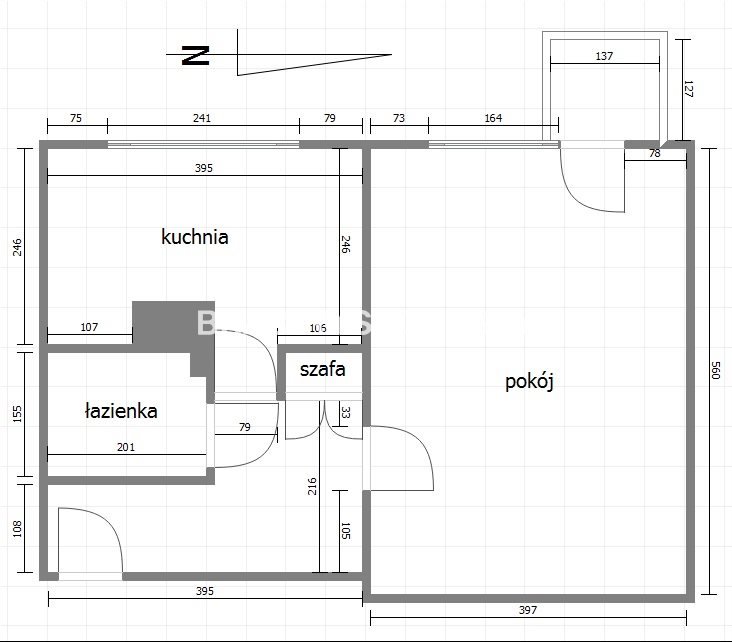 Kawalerka na wynajem Kraków, Grzegórzki, Francesco Nullo  41m2 Foto 3