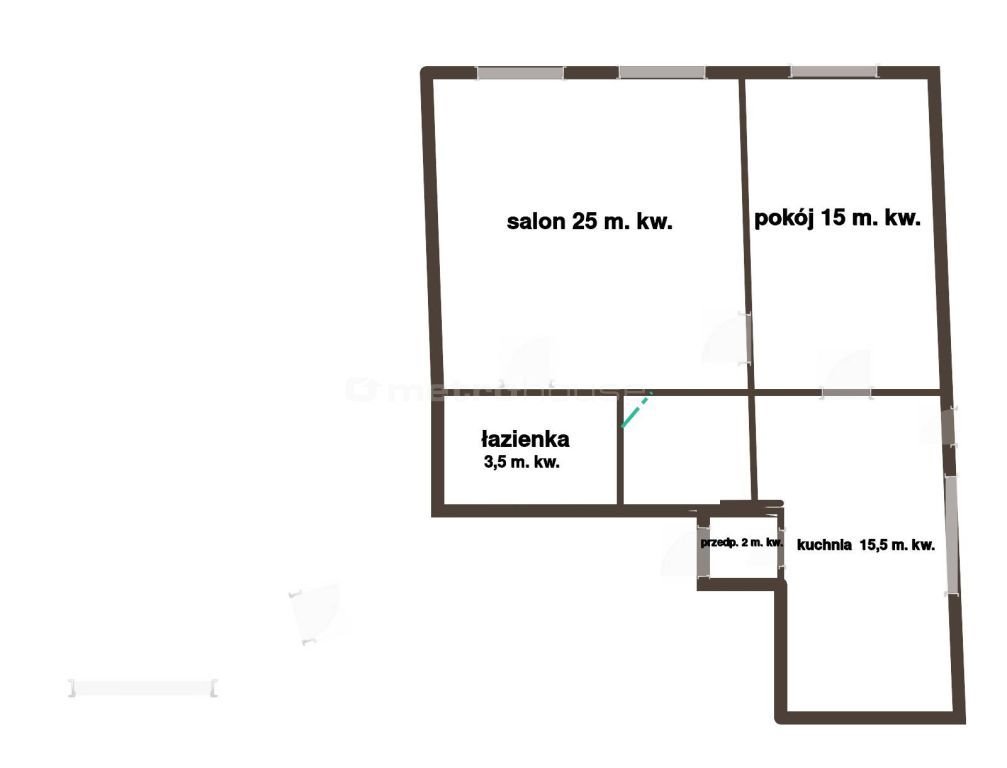 Mieszkanie dwupokojowe na sprzedaż Lidzbark Welski  60m2 Foto 14