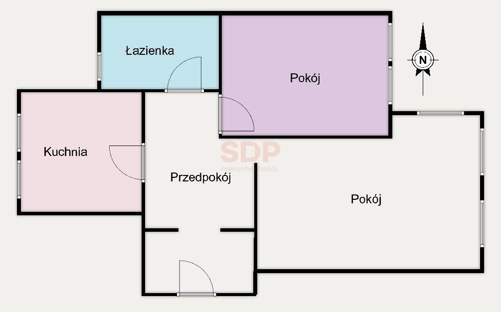 Mieszkanie dwupokojowe na sprzedaż Wrocław, Śródmieście, Nadodrze  53m2 Foto 1