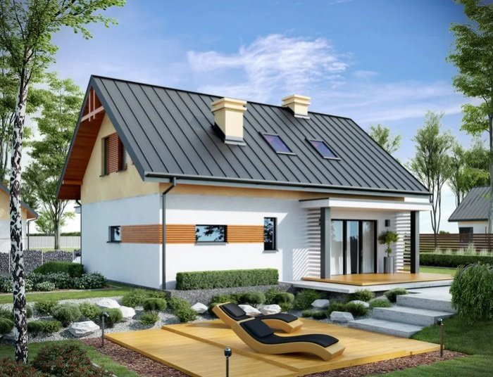 Nowoczesny dom 133,7 m² z garażem i działką 9,25 ar Czarna  134m2 Foto 1