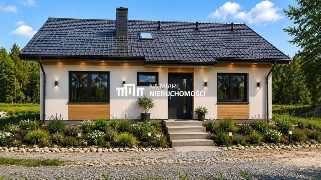 Nowoczesny dom 152 m² w stanie surowym z możliwością wykończenia Krzywa  152m2 Foto 1