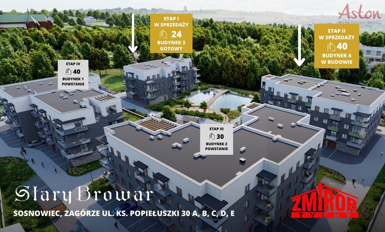 Mieszkanie trzypokojowe na sprzedaż Sosnowiec, Zagórze, ks. Jerzego Popiełuszki  63m2 Foto 2
