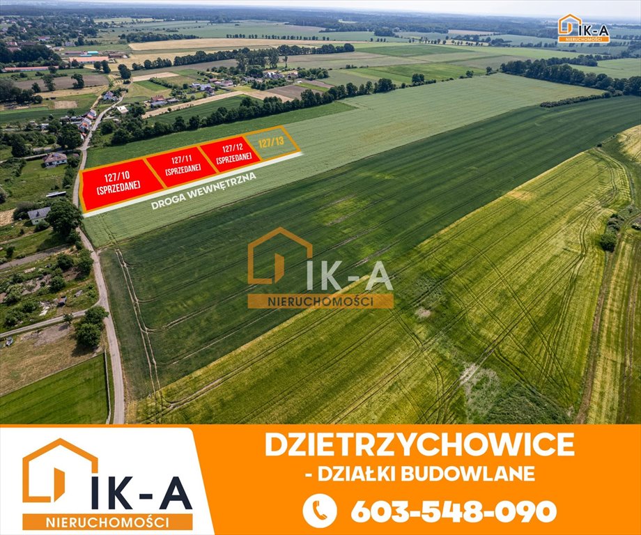 Działka budowlana na sprzedaż Dzietrzychowice, Dzietrzychowice  1 400m2 Foto 3