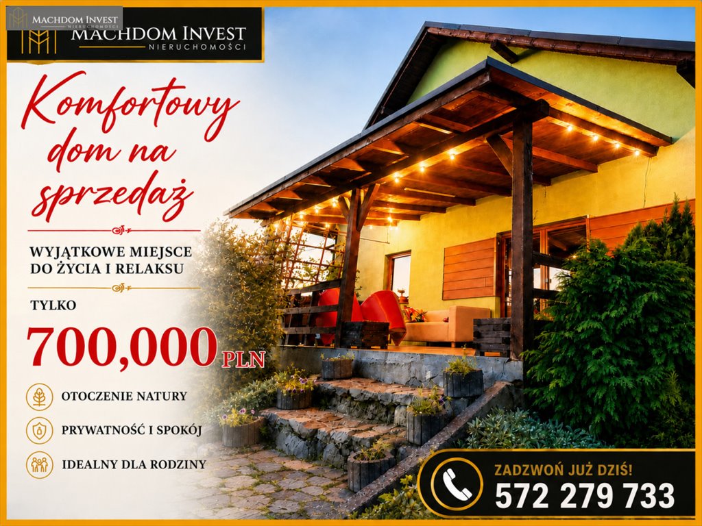 Zapraszam do obejrzenia domu 320 m² z garażem i dodatkami Gorczenica  310m2 Foto 1