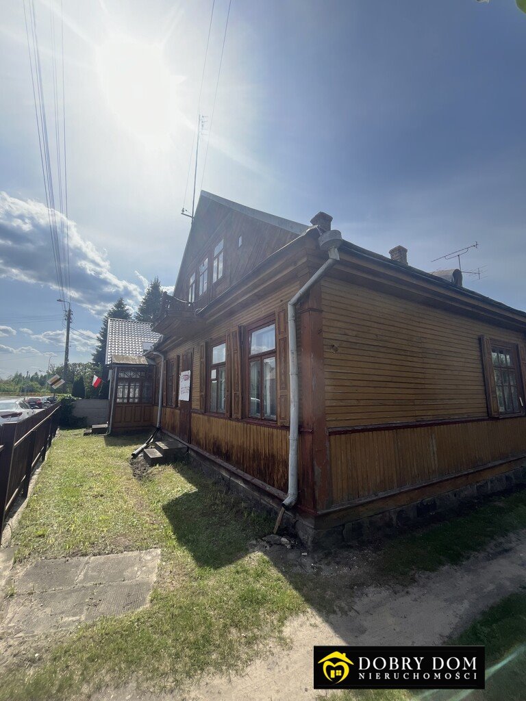 Drewniany dom z garażem na dużej działce w Hajnówce Hajnówka  160m2 Foto 1