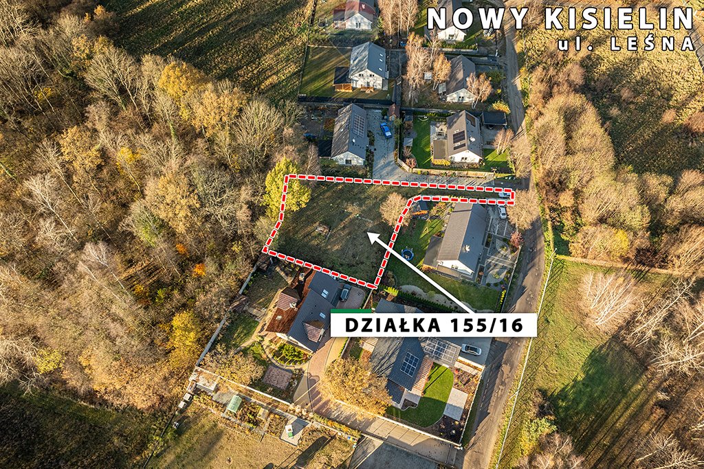 Działka budowlana na sprzedaż Zielona Góra, Nowy Kisielin, Nowy Kisielin-Leśna  990m2 Foto 9