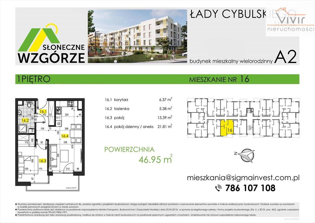 Mieszkanie dwupokojowe na sprzedaż Słupsk, Łady Cybulskiego  47m2 Foto 12