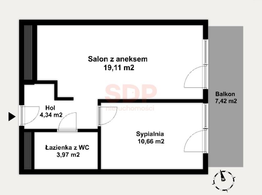 Mieszkanie dwupokojowe na sprzedaż Wrocław, Stare Miasto, Stare Miasto, Kościuszki  38m2 Foto 6