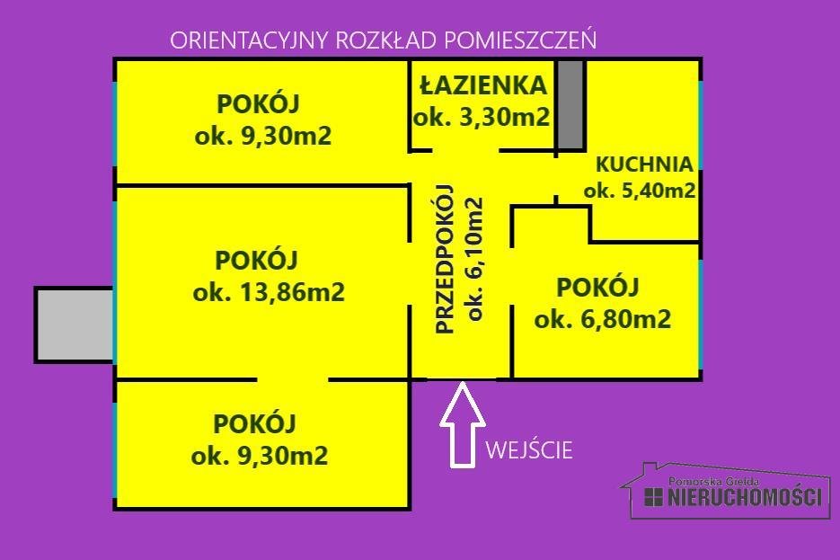Mieszkanie czteropokojowe  na sprzedaż Szczecinek, Koszalińska  57m2 Foto 4