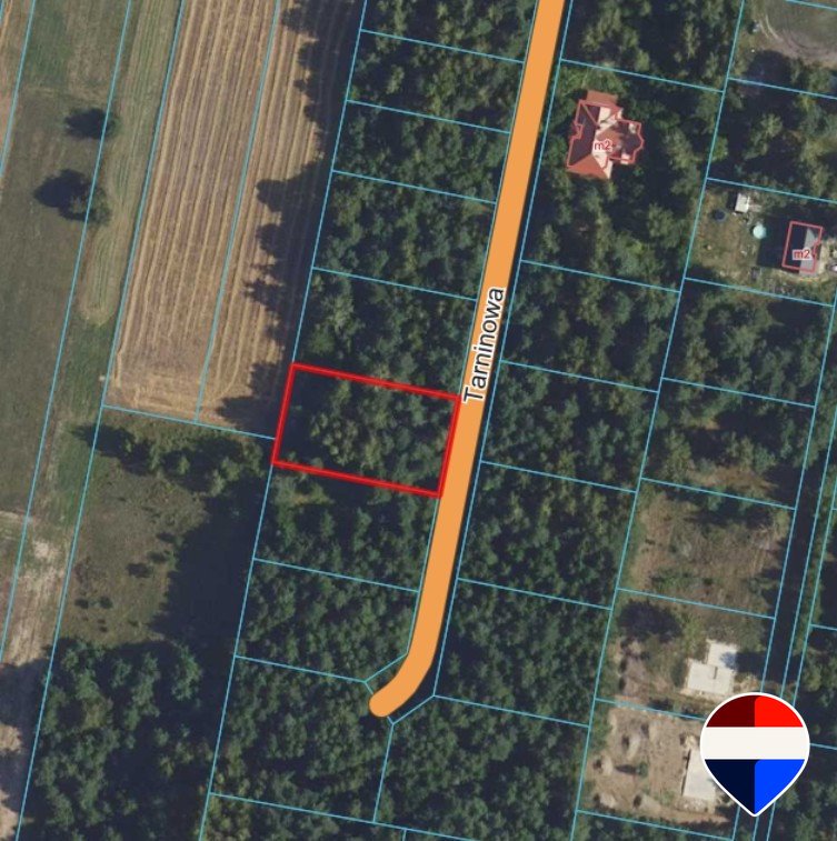 Działka 1437 m² pod dom w spokojnej okolicy z szybkim dojazdem Żyrardowski, Tarninowa  1 437m2 Foto 1