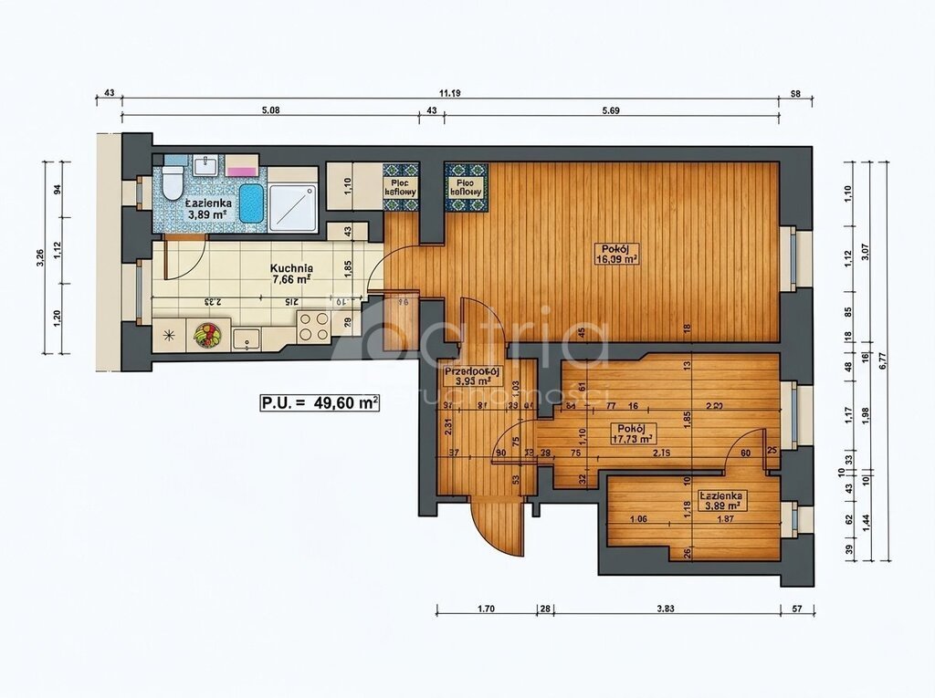 Mieszkanie 49,6 m² w Centrum Szczecina - do remontu Szczecin, Centrum, Andrzeja Małkowskiego  50m2 Foto 1