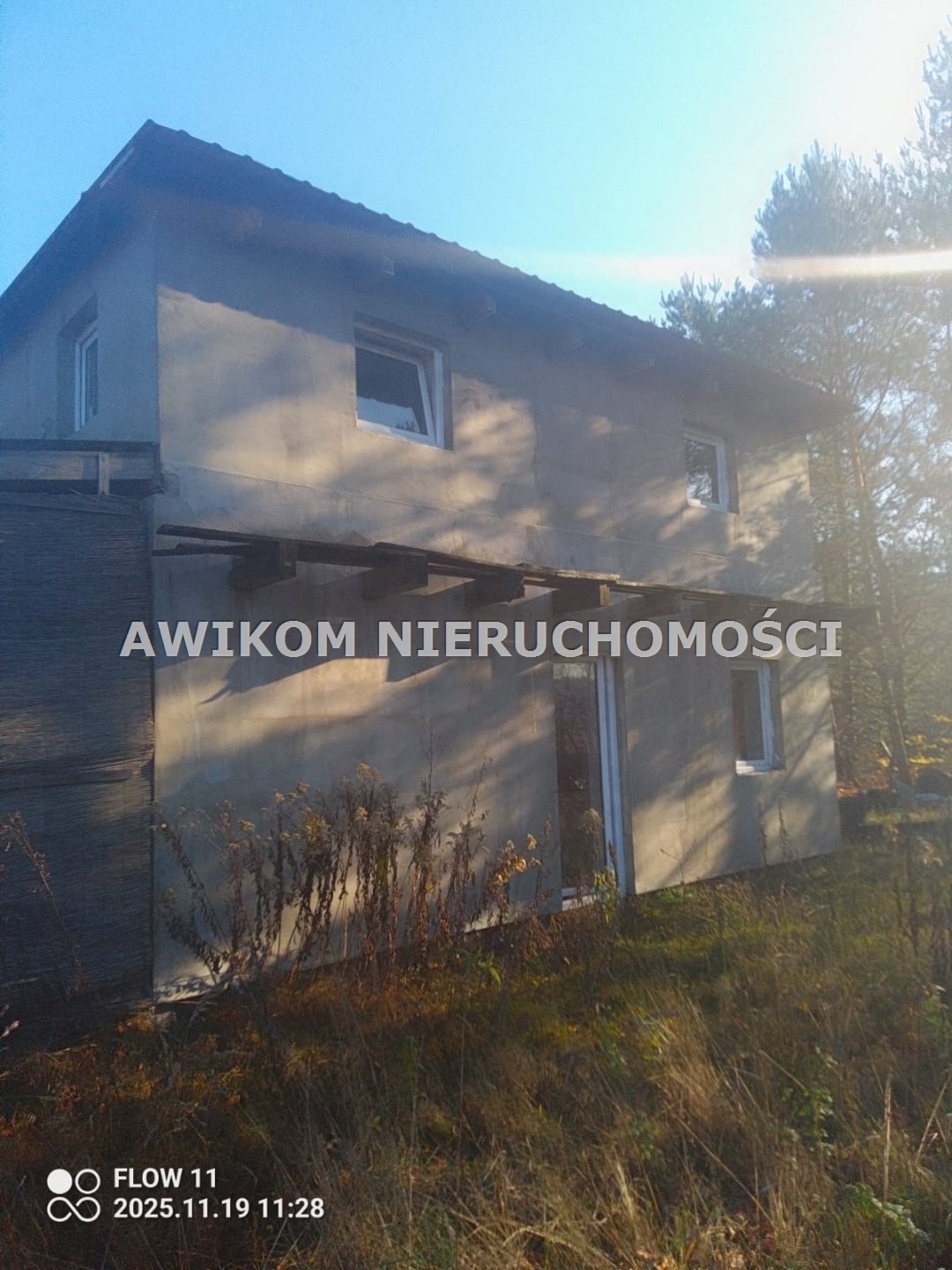 Dom w stanie surowym z dużą działką w Marysinie Młodzieszyn, Marysin  70m2 Foto 1