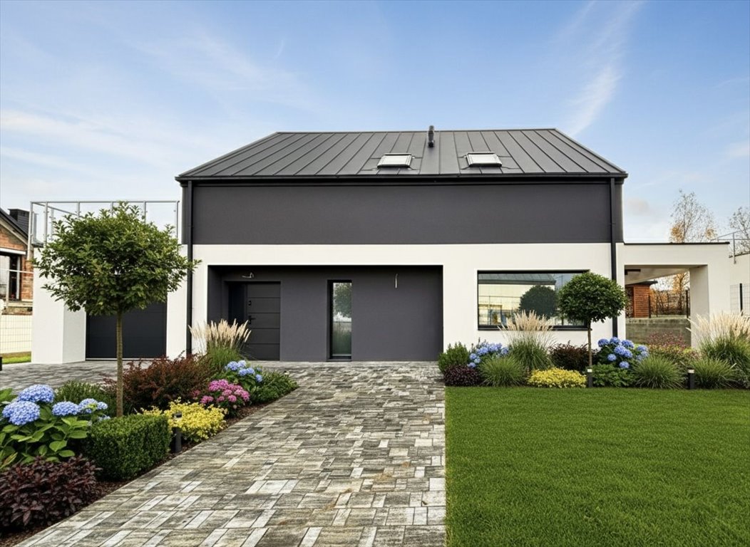 Nowoczesny dom 157 m² z garażem i funkcjonalnym układem Wola Zgłobieńska  157m2 Foto 1