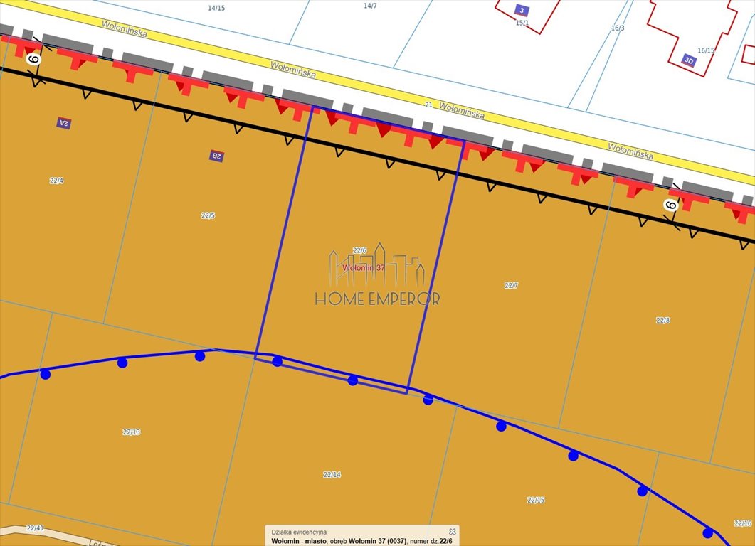 Działka budowlana na sprzedaż Wołomin, Wołomińska  1 500m2 Foto 1