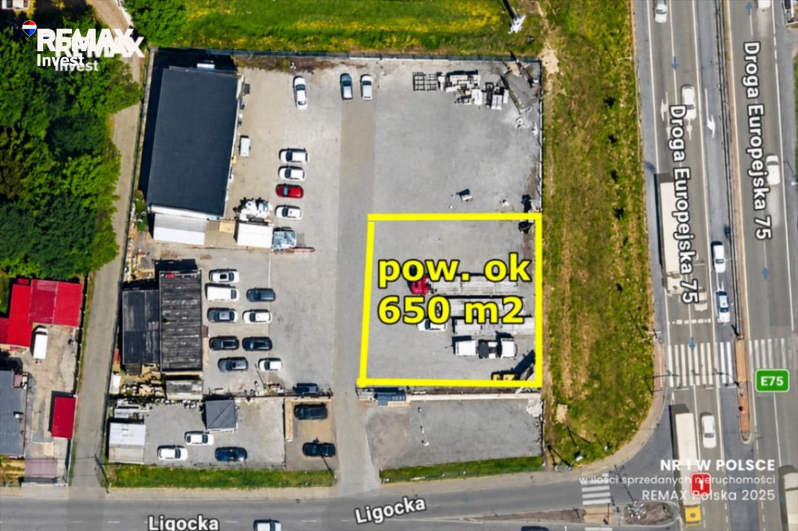 Plac 650 m² przy ruchliwej trasie – idealny pod biznes Czechowice-Dziedzice, Ligocka 52  650m2 Foto 1