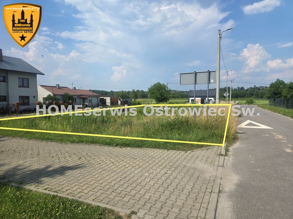 Działka 1117 m² z mediami i dostępem do drogi krajowej. Ostrowiec Świętokrzyski, Paulinów  1 117m2 Foto 1