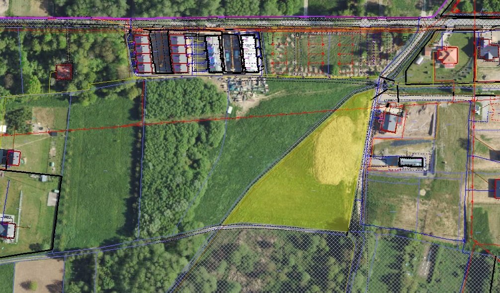Działka pod zabudowę 6 domów, 64 ar, media, do negocjacji Tyczyn, Potoki  6 427m2 Foto 1