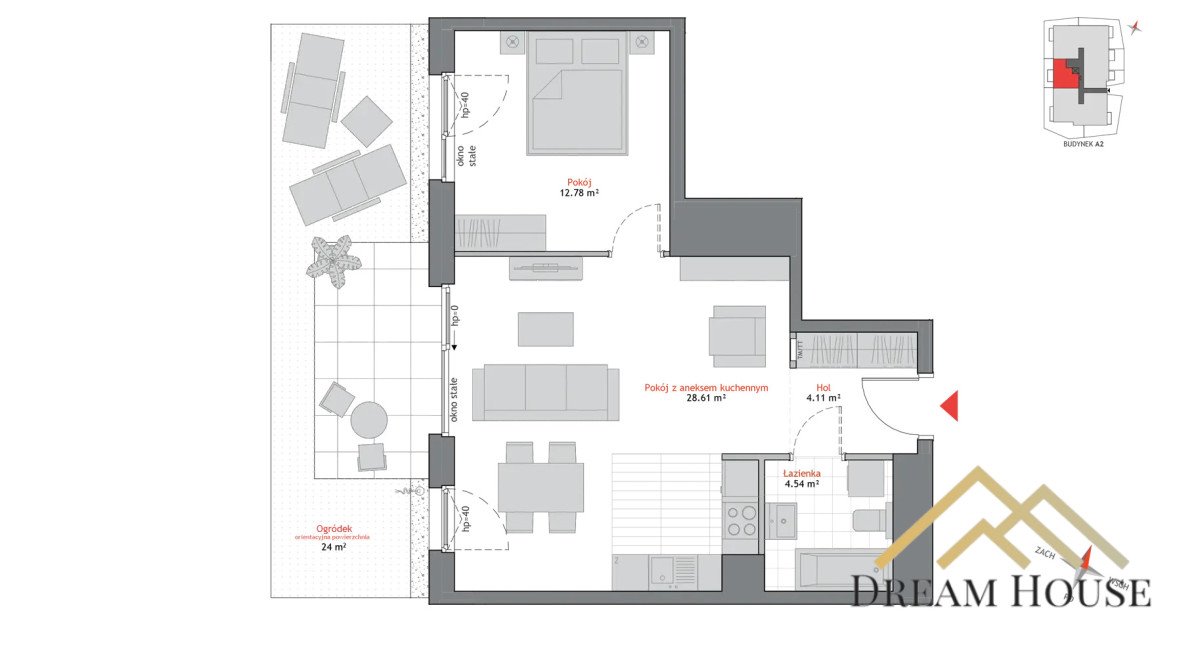 Mieszkanie dwupokojowe na sprzedaż Gdańsk, Oliwa, Jana Bażyńskiego  50m2 Foto 1