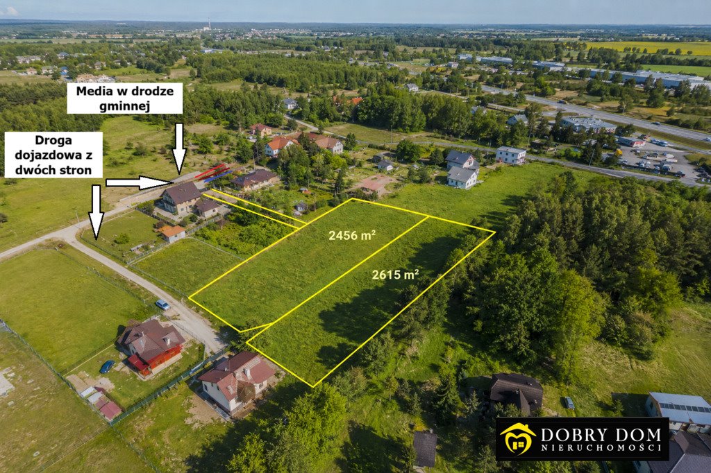 Na sprzedaż działki budowlane 2456 i 2615 m² w Zabłudowie Zabłudów-Kolonia  2 456m2 Foto 1