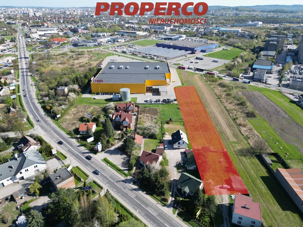 Działka 3850 m² przy ul. Łódzkiej z mediami i dużym potencjałem. Kielce, Niewachlów Pierwszy  3 850m2 Foto 1
