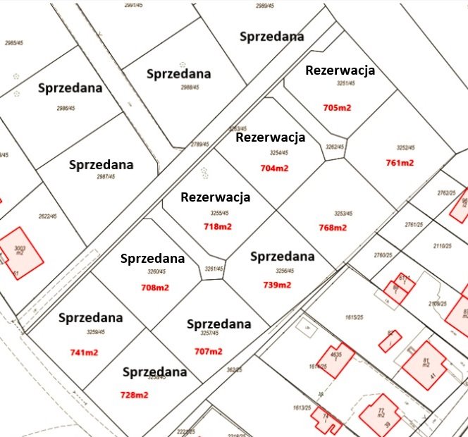 Działka budowlana 761 m² w Lędzinach - spokojna okolica. Lędziny, Zakole  761m2 Foto 1
