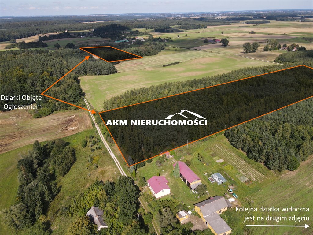 Rozległa działka 8,79 ha z lasem, inwestycja lub relaks Gilwa  87 900m2 Foto 1