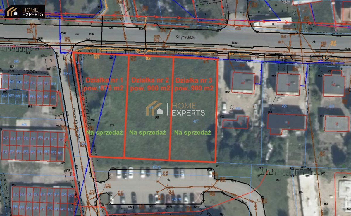Działka budowlana 900 m² w centrum Biskupca z mediami Biskupiec, Sztynwałdzka  900m2 Foto 1