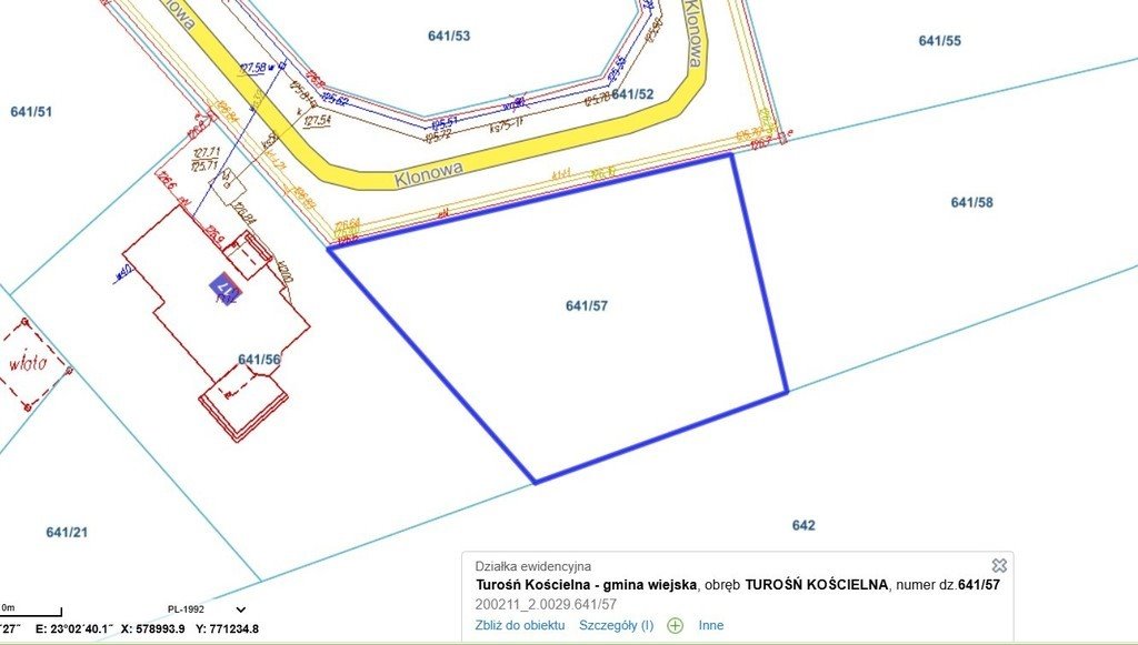 Działka budowlana na sprzedaż Turośń Kościelna  787m2 Foto 7