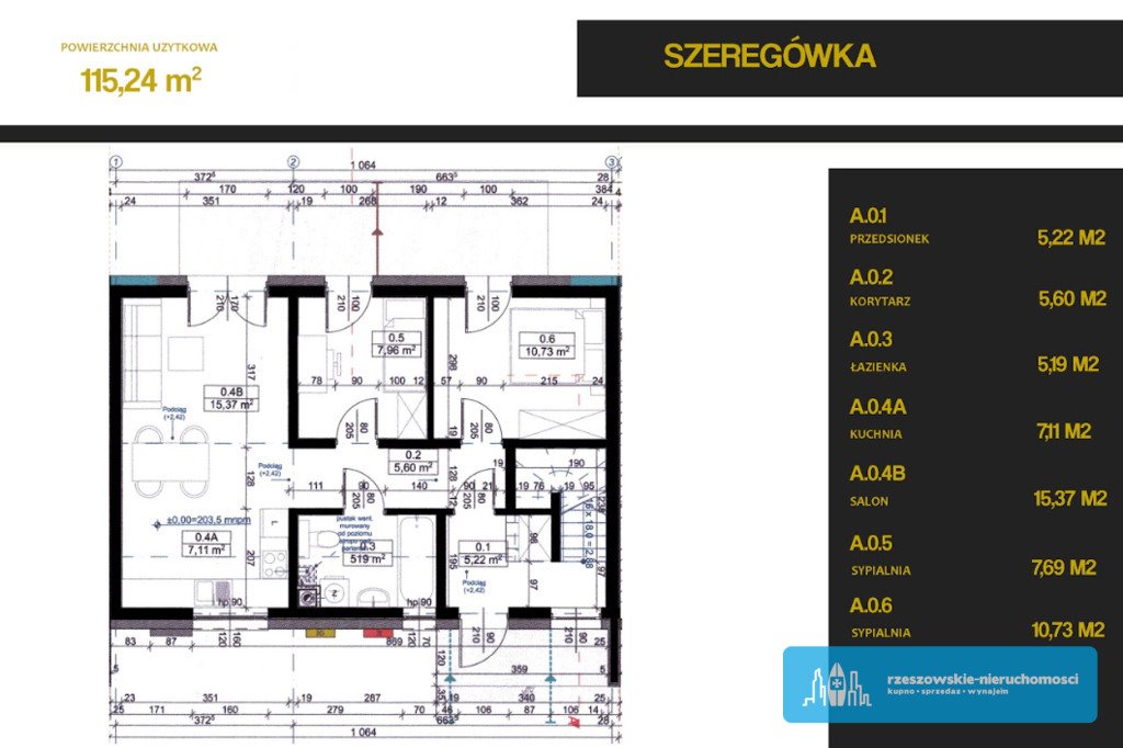Mieszkanie na sprzedaż Rzeszów, Warszawska  115m2 Foto 4