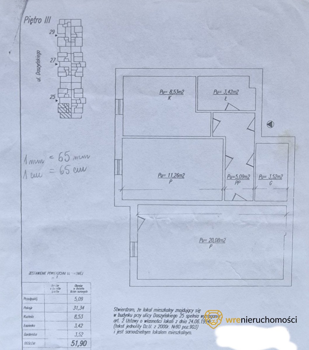 Mieszkanie dwupokojowe na sprzedaż Wrocław, Śródmieście, Ignacego Daszyńskiego  52m2 Foto 7