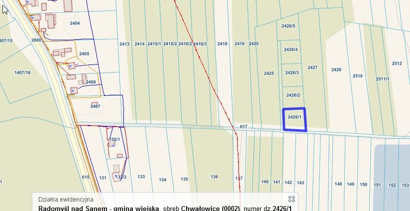 Działka budowlana na sprzedaż Radomyśl nad Sanem, Chwałowice  1 150m2 Foto 5