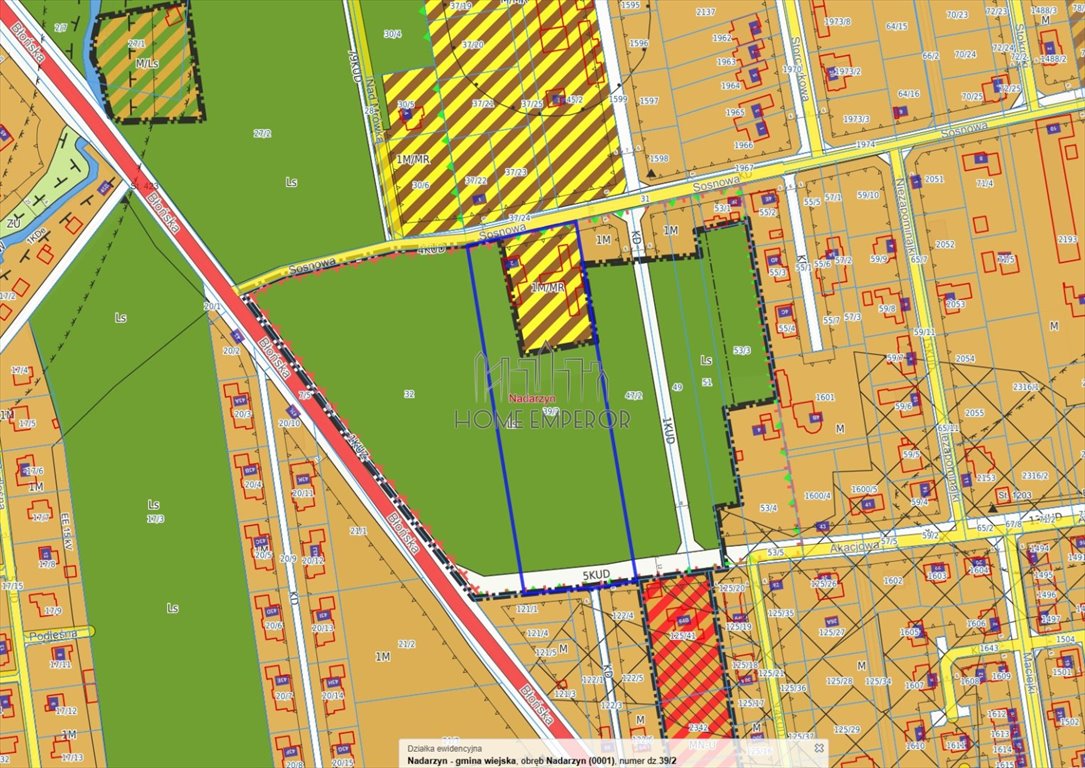 Działka 13 128 m² pod zabudowę w Nadarzynie - polecam! Nadarzyn, Sosnowa  13 128m2 Foto 1
