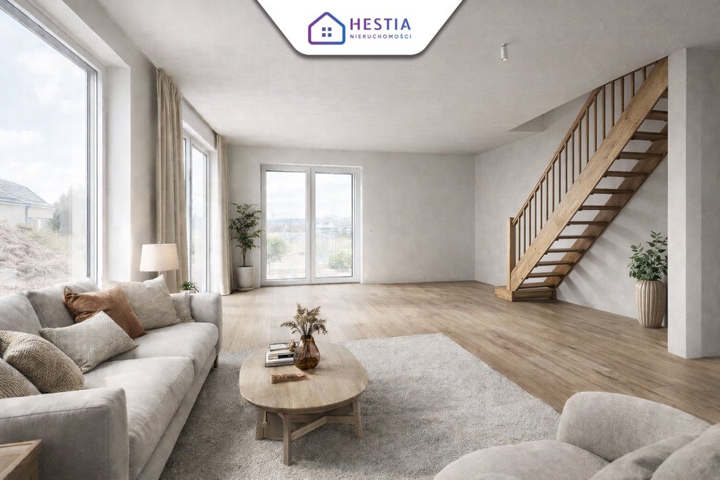 Przestronny dom bliźniak z ogrodem i garażem w Kliniskach Wielkich Kliniska Wielkie  134m2 Foto 1