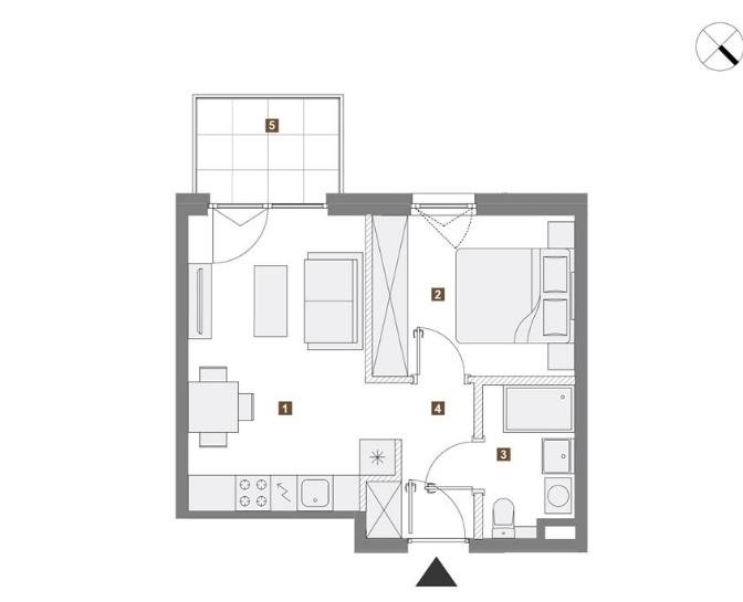 Mieszkanie dwupokojowe na sprzedaż Warszawa, Targówek, Zacisze, Wierna  32m2 Foto 1
