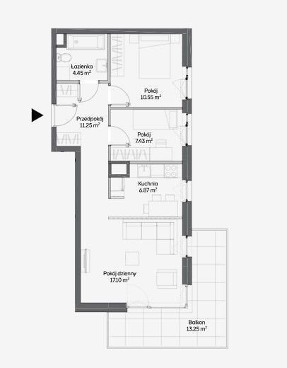 Mieszkanie trzypokojowe na sprzedaż Warszawa, Włochy, Raków, Fajansowa  58m2 Foto 1