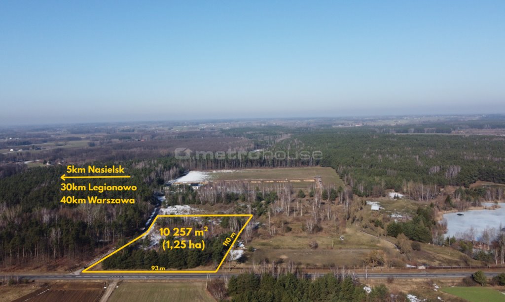 Działka inwestycyjna 10 257 m² z mediami i lasem (blisko Nasielska) Krzyczki-Pieniążki  10 257m2 Foto 1
