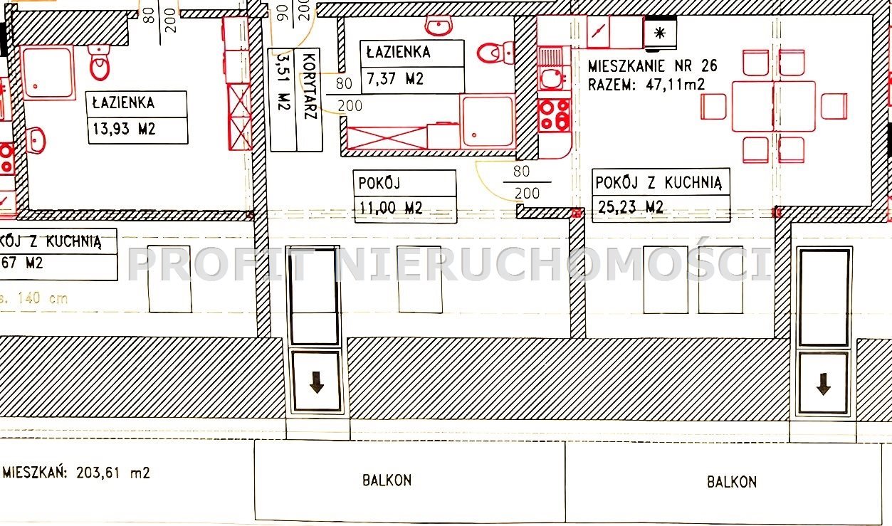Mieszkanie dwupokojowe na sprzedaż Lębork, Obrońców Wybrzeża  47m2 Foto 3